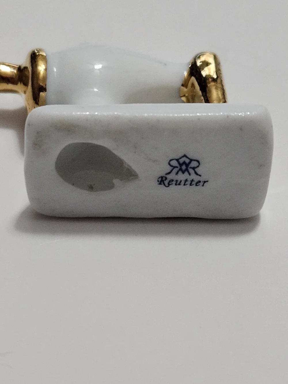 Dollhouse Miniature Sewing Machine Reutter Porcelain